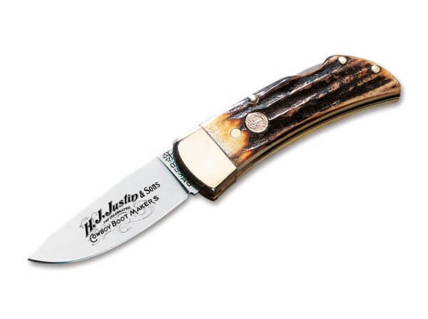 Pocket Knives, Brown, No, Backlock, 4034, Stag
