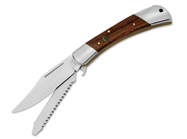Pocket Knife, Brown, Nail Nick, Backlock, 12C27, Rosewood