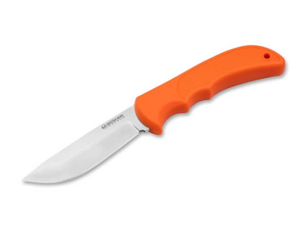 Fixed Blade Knives, Orange, Fixed, 440C, TPR