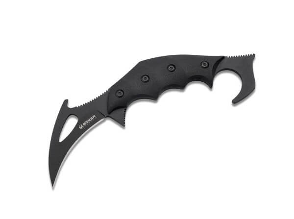 Fixed Blade Knives, Black, Fixed, 440A, G10