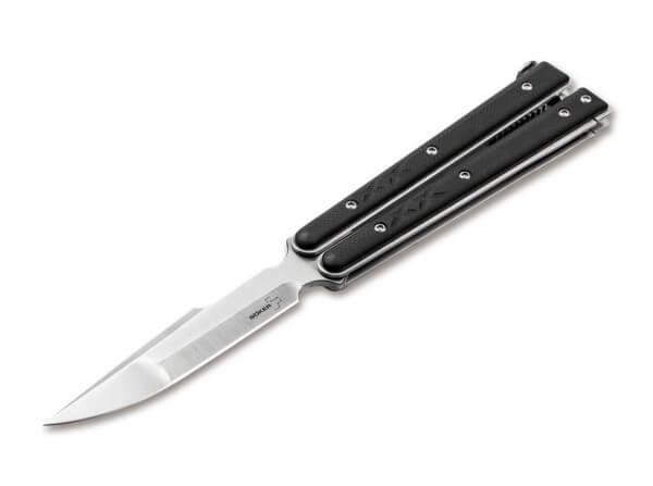 Pocket Knife, Black, Balisong, D2, G10
