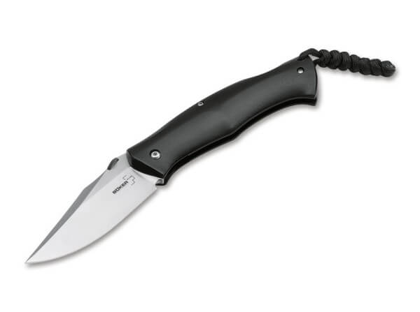 Pocket Knife, Black, Backlock, D2, G10