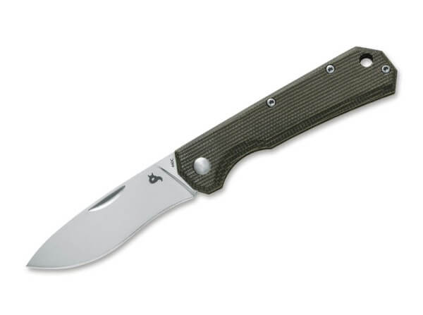 Pocket Knife, Green, Nail Nick, Slipjoint, 440C, Micarta