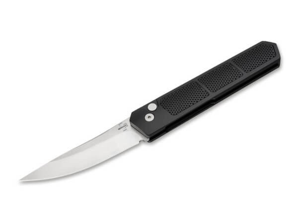 Pocket Knives, Black, Push Button, Button Lock, D2, Aluminum