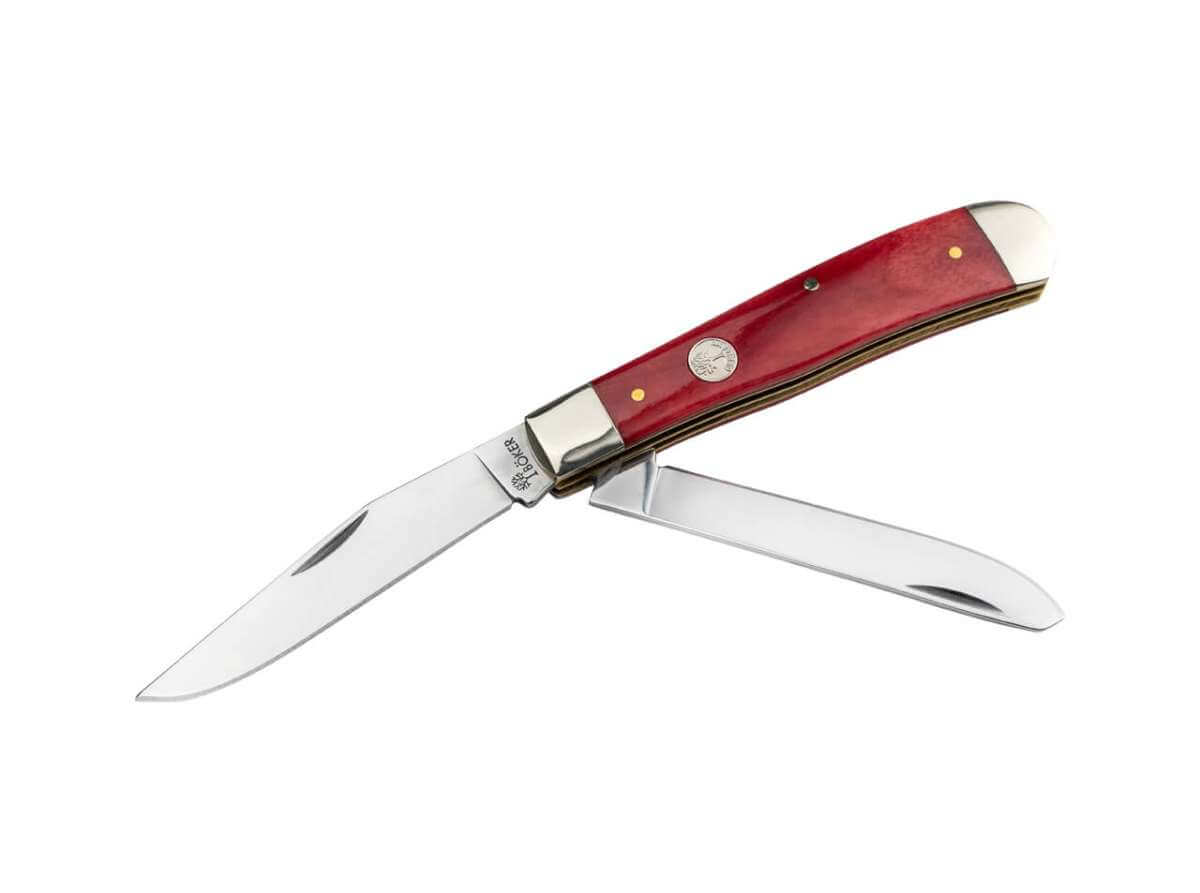 Boker Germany Treebrand Trapper Jigged Red | Boker USA