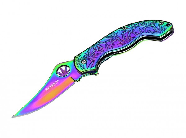 Pocket Knife, Multicolored, Linerlock, 440A, Stainless Steel