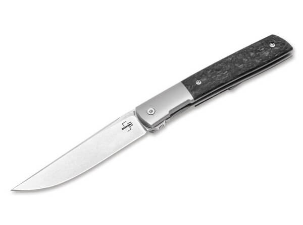 Pocket Knives, Black, Flipper, Framelock, M390, Carbon Fibre