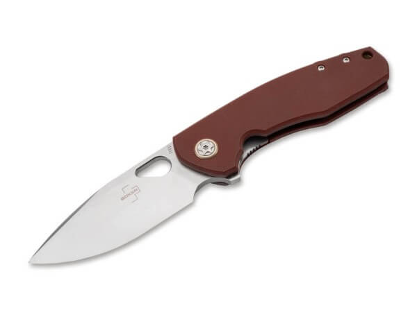 Pocket Knife, Red, Flipper, Linerlock, CPM-S-35VN, G10