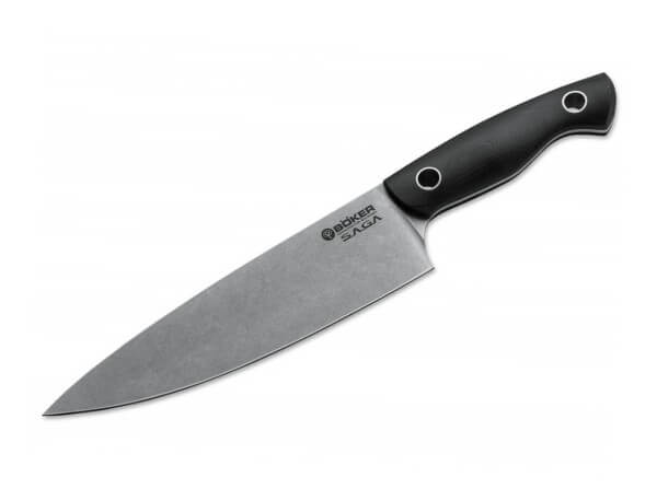 Kitchen Knife, Black, 440C, G10