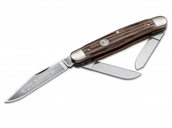 Pocket Knife, Brown, Nail Nick, Slipjoint, C75, Oak Wood