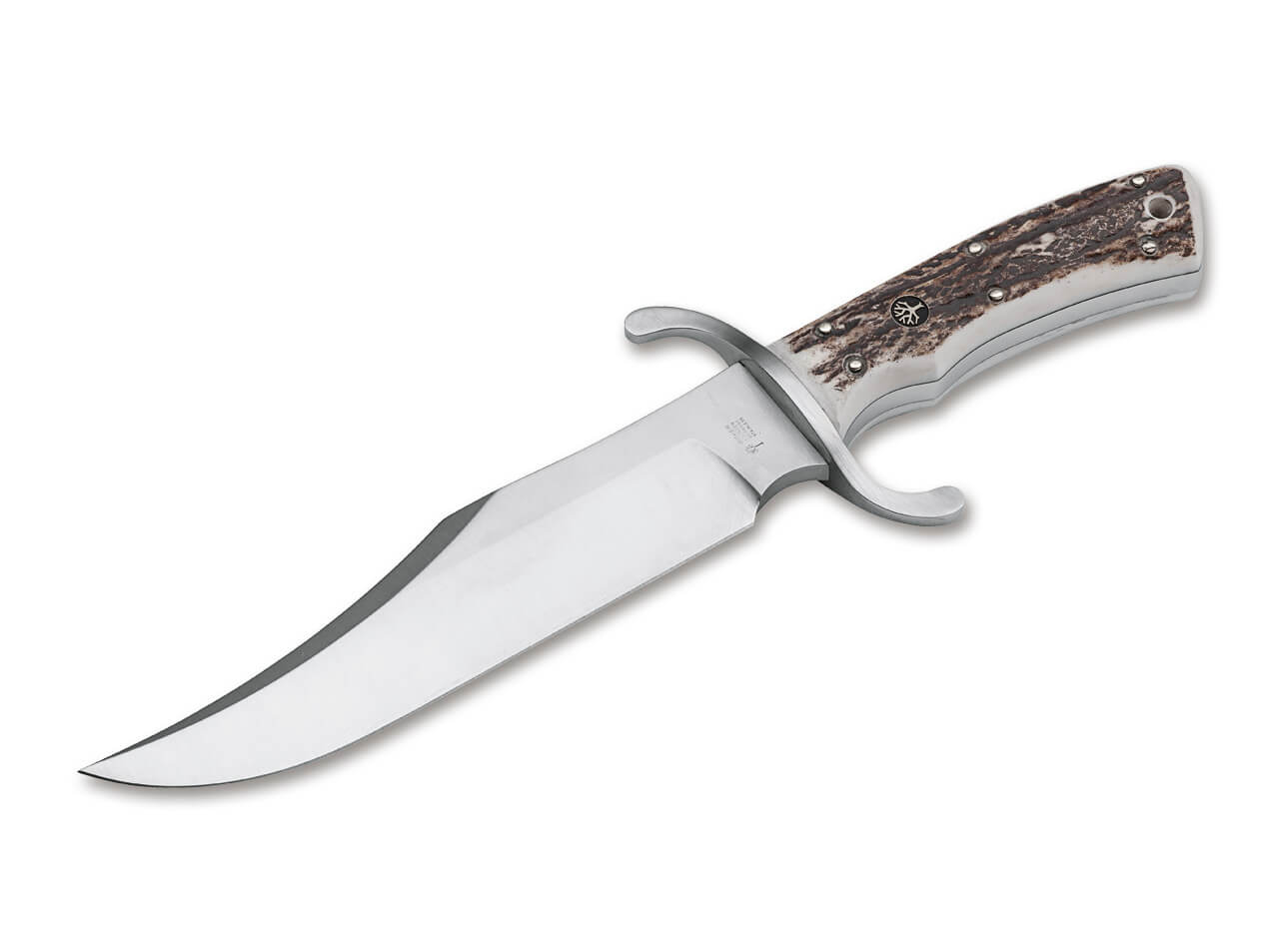 Boker Tree Brand Solingen German Made Nicker Fixed Blade Knife with Deer  Antler Handle & Custom