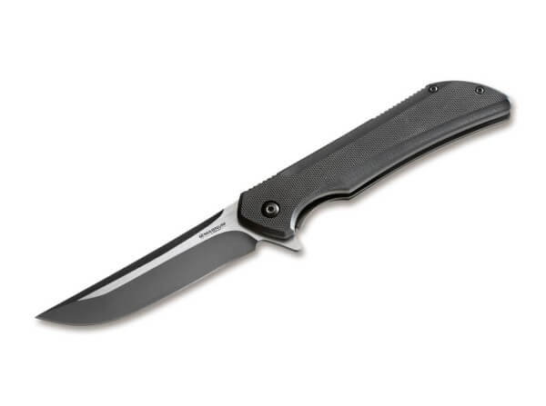 Pocket Knife, Black, Flipper, Linerlock, 440A, G10
